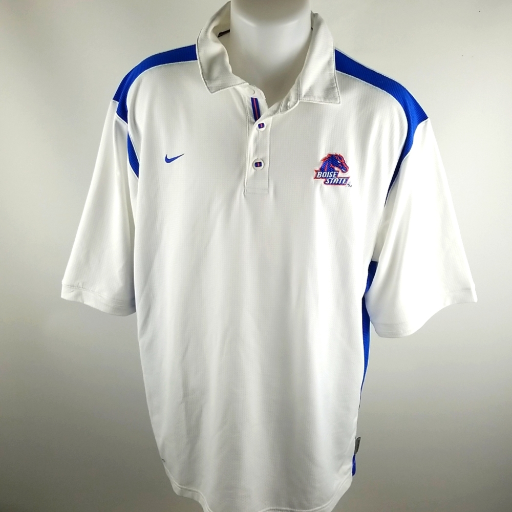 Nike Boise State Broncos Football Polo Size Large